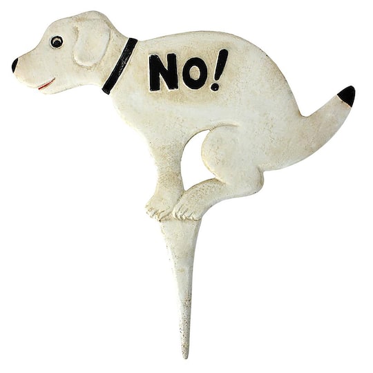 Design Toscano 13&#x22; No Pausing Pooch Lawn Stake Sign